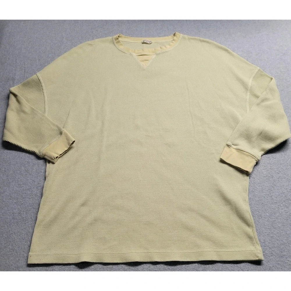 Intimately Free‎ People Lime Green Thermal Long Sleeve Top Women's Size XS